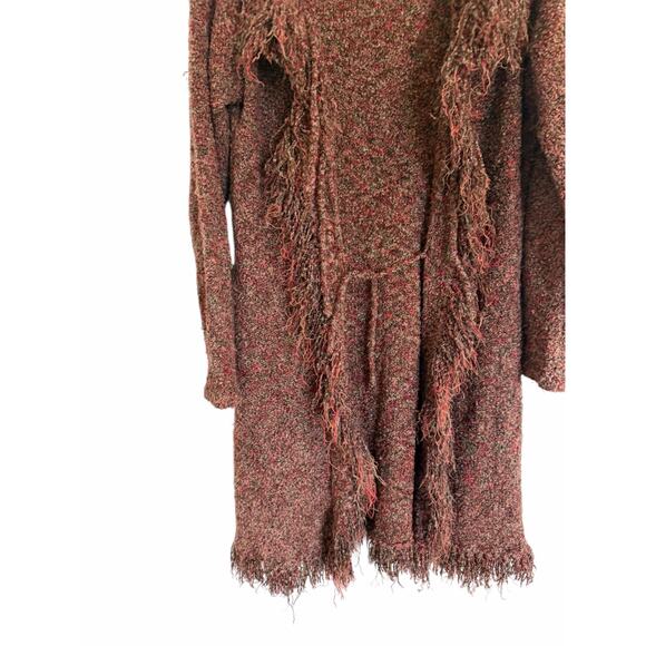 Lost Island Women's S/M Multicolor Long Sleeve Open Front Comfy Long Cardigan - Picture 6 of 15